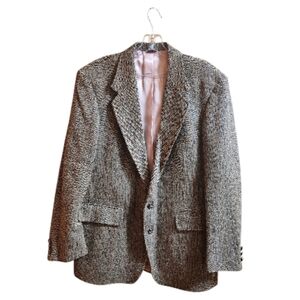 Men's Classic Tweed Blazer - Gray, Green, Blue, Cream